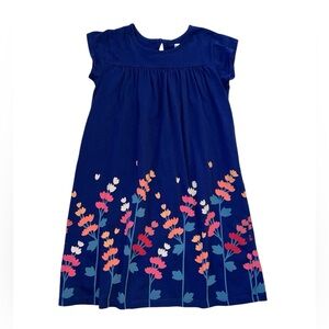 Tea Collection Floral Navy Kids Dress Size 7